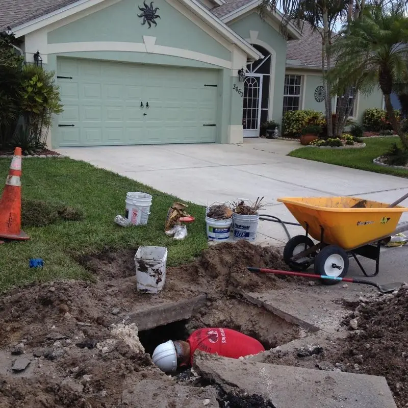 Underground utility work